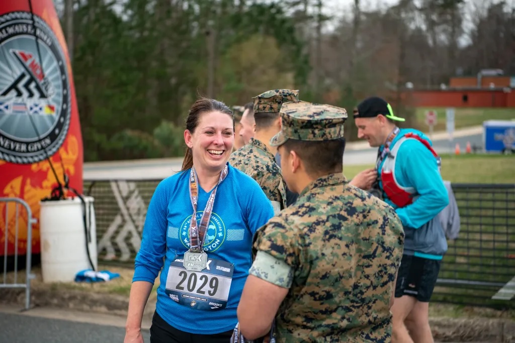 17.75K runner smiling