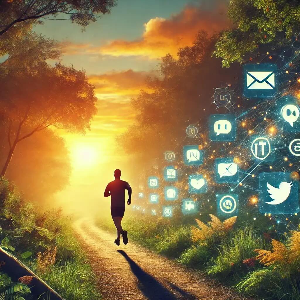 The Role of Running in the Attention Economy of an IT Driven World