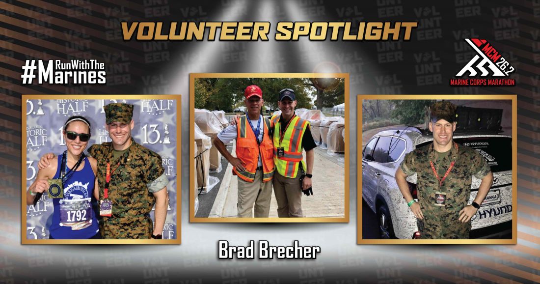 Image for MCM Volunteer Spotlight: Brad Brecher, the Marine, Runner and Dream Volunteer