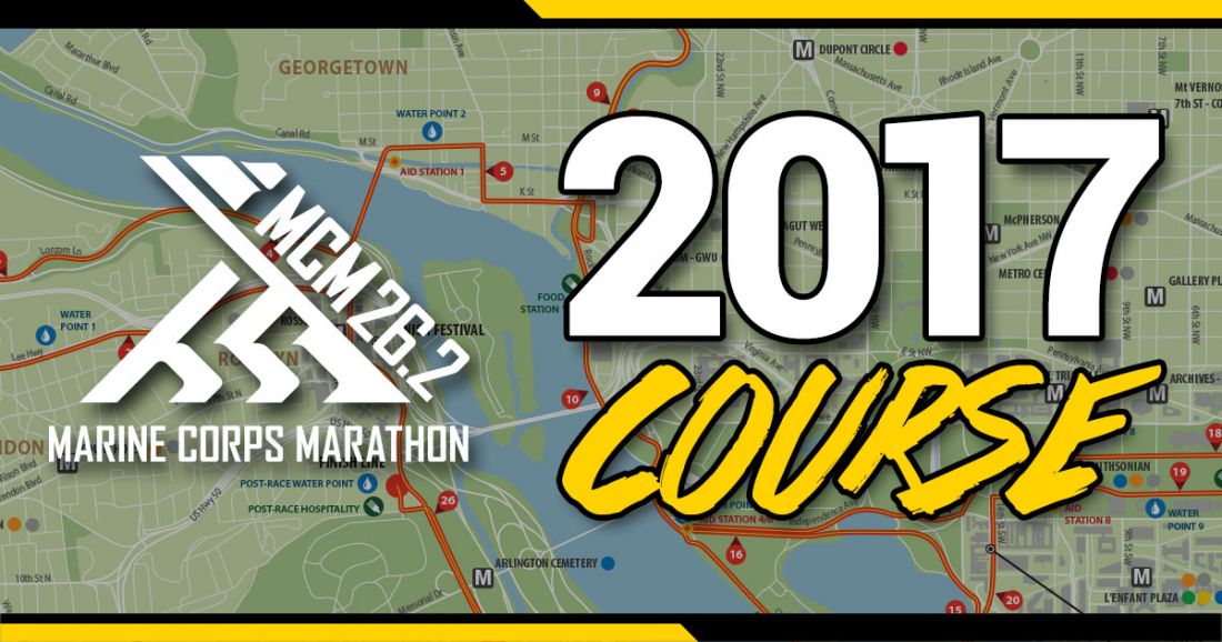 Image for Four Changes to the 2017 Marine Corps Marathon Course